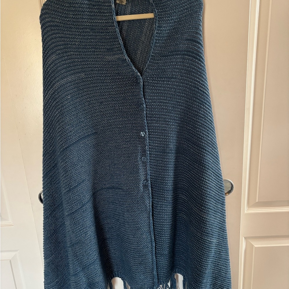 LulaRoe Mimi Women's Blue Knit Shawl